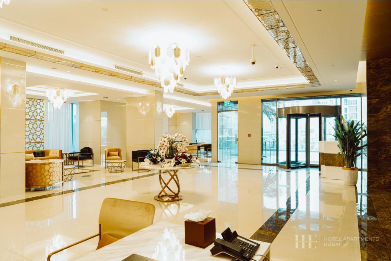 He Hotel Apartments ดูไบ ภายนอก รูปภาพ Lobby